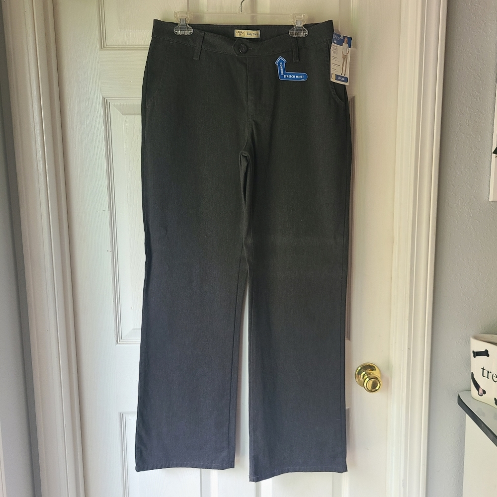 Brand New w/tags Lee Easy Rider Slacks 12 M grey